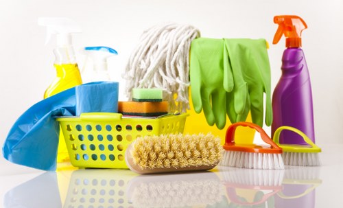 People following safe workplace procedures with awareness and care