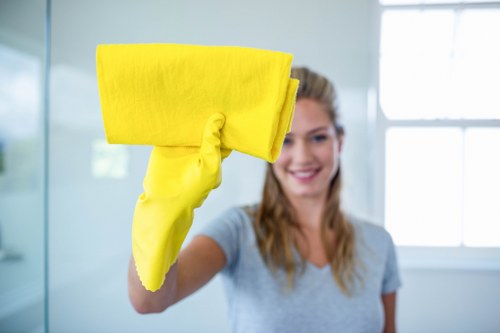 Window cleaning service for office building windows