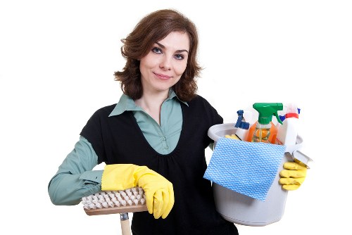 Different carpet cleaning methods shown with equipment and tools